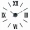 Elegantna črna stenska ura, 130 cm