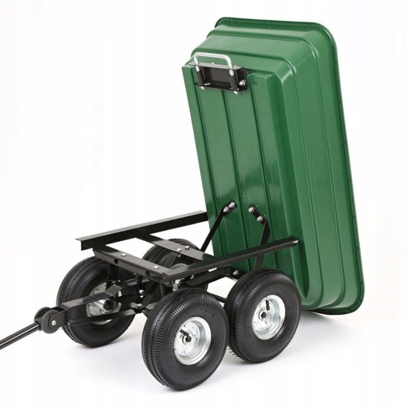 Sklápěcí zahradní vozík s pevnou rukojetí