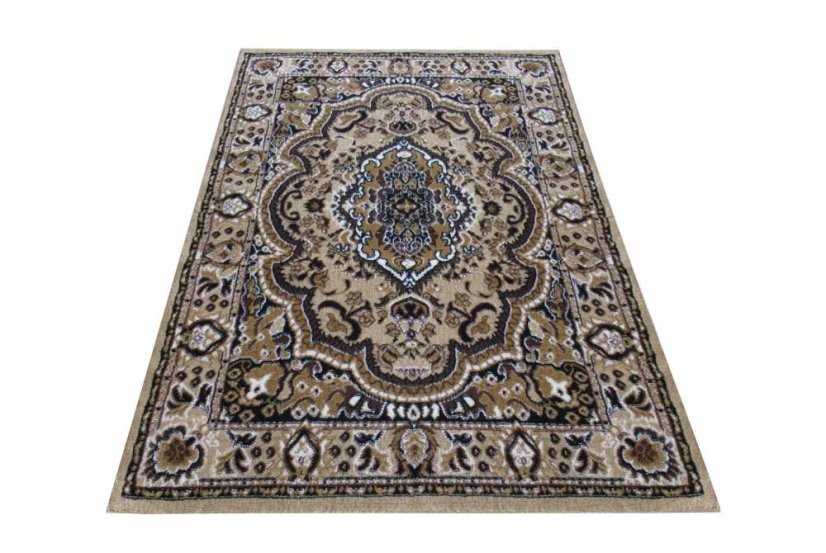 Hnedý koberec kusový s orientálnym vzorom