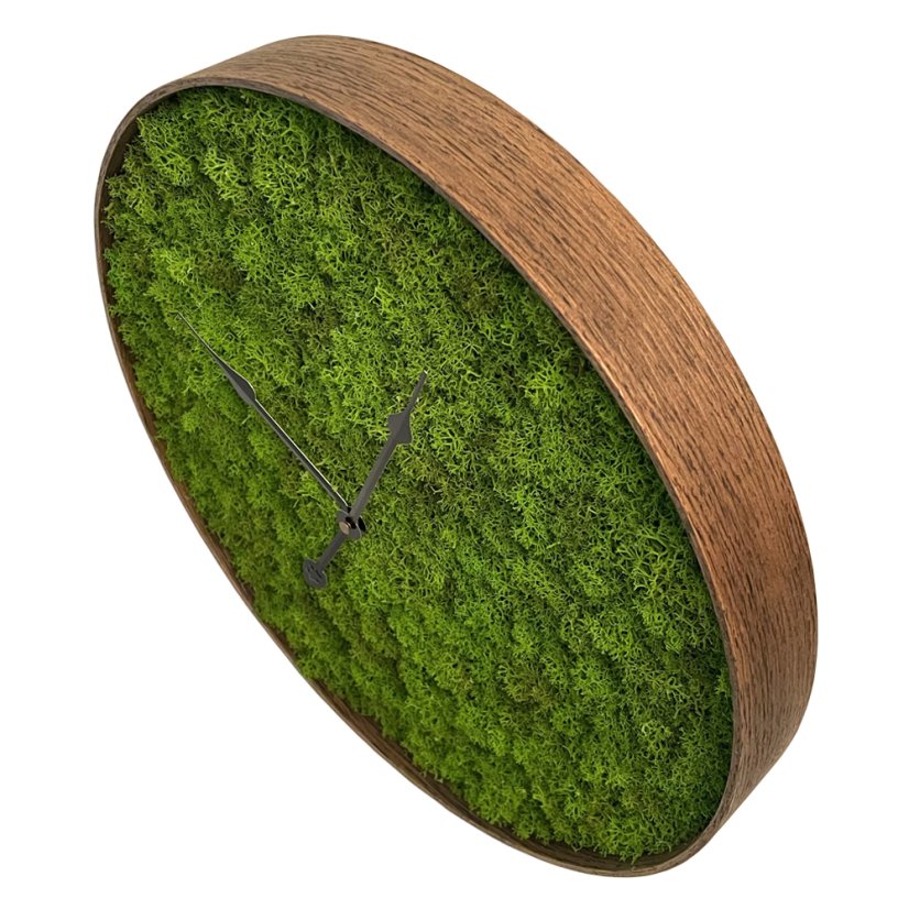 Ura iz mahu s črno številčnico 40 cm