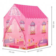 Gyermek játszósátor Barbie ház kialakítással