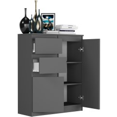 Grifflose moderne Kommode S-2 - verschiedene Farboptionen