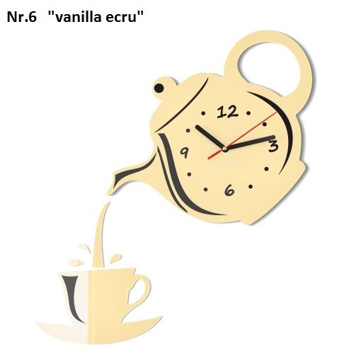 Nástenné hodiny do kuchyne s tichým chodom