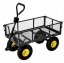 Praktischer Garten-Trolley 2in1 in schwarz Praktischer Garten-Trolley 2in1 in schwarz