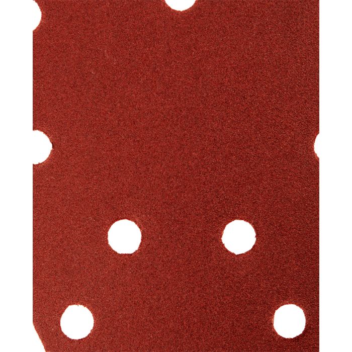 Brúsny papier na suchý zips delta 140 x 140 x 80 mm, K180, 5 ks, s otvormi 54H014 GRAPHITE