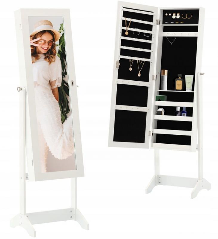 Skrinka na šperky so zrkadlom 41,5 x 36,5 x 147 cm