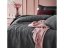 Cuvertură de pat gri de o singură culoare cu cusături 200 x 220 cm