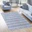 Moderný koberec v sivej farbe do obývačky