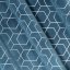 Tenda decorativa blu con sospensione su anelli metallici 135 x 250 cm