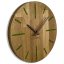 Wanduhr aus Eiche mit Moos 30 cm