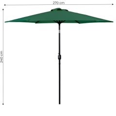 Vrtni suncobran 270 cm s nagibom