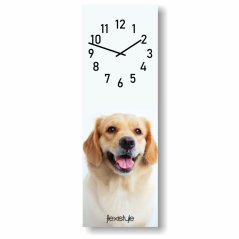 Ceas de perete pentru copii 20 x 60 cm cu golden retriever