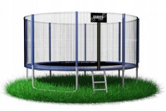 Trampolino per bambini 366 cm + rete di protezione + gradini 12FT