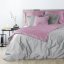 Obojstranné saténové posteľné obliečky ružovej farby