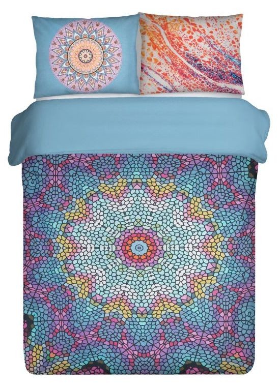 Exkluzívne bavlnené posteľné obliečky s farebným vzorom