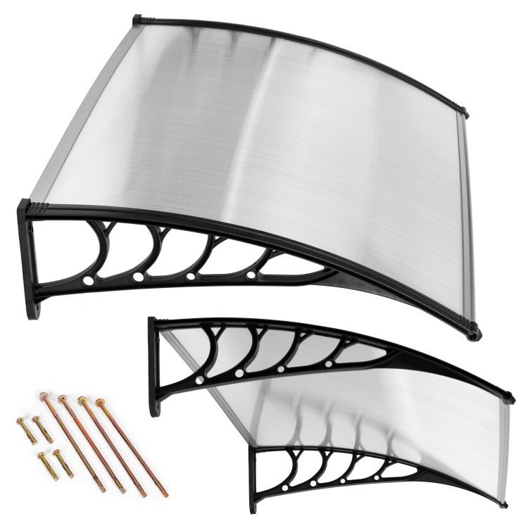 Vordach über der Tür 120 x 100 cm - Polycarbonat
