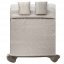 Copriletti in raso di alta qualità in colore grigio, per un letto matrimoniale 200 x 220 cm