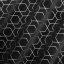 Perdele negre cu imprimeu geometric, potrivit pentru sufragerie