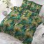 Exotické posteľné obliečky zelenej farby 200 x 220 cm