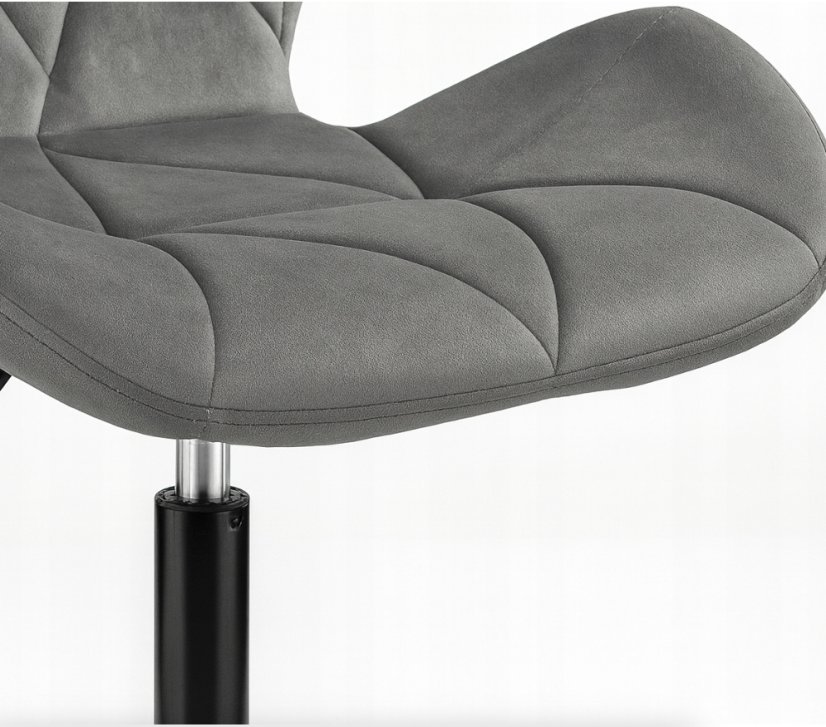 Scaun pivotant de birou ergonomic - catifea - Culoare: Violet