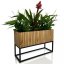 Елегантна саксия, изработена от естествен дъбов фурнир LOFT FIORINO 62X22X40 см