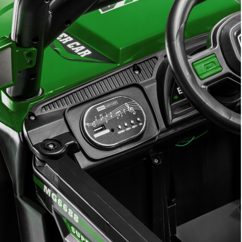 Edinstven otroški akumulatorski voziček G37 zelen