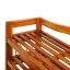 Schuhregal aus massivem Akazienholz 75 × 26 × 82 cm