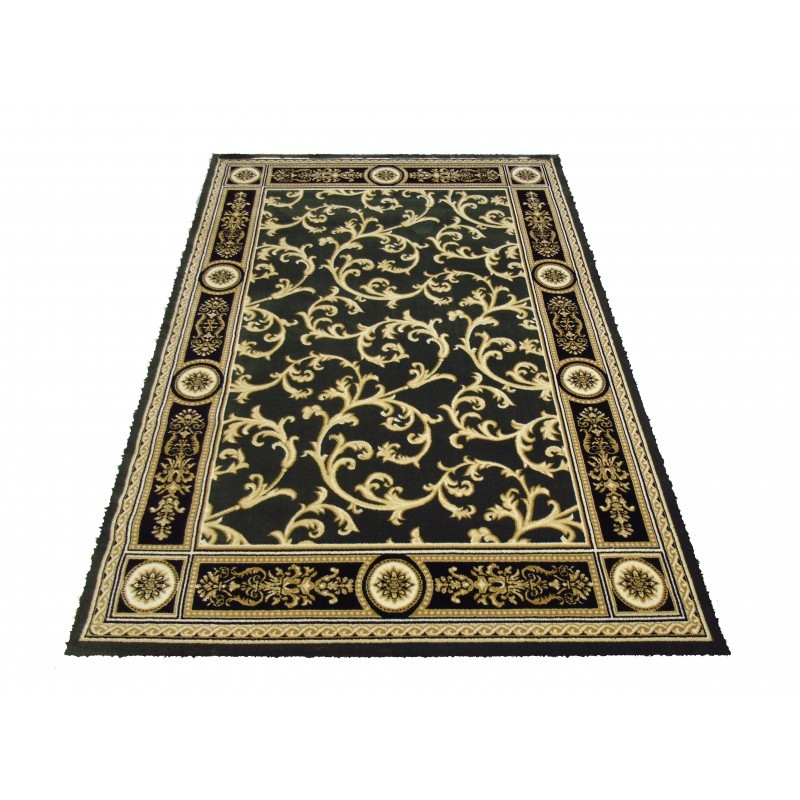 Zelený štýlový koberec vo vintage štýle