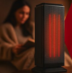 Керамичен електрически нагревател KAMINER LUMNI 2.0 PTC 2000W с осцилация