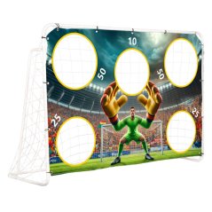 Fußballtor mit Wand 180x61x122 cm