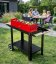 Kerekes kerti faszenes grill kerekekkel és polcokkal 87 x 35 x 80 cm