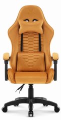 Herné kreslo HC-1000 Mustard - zamatová látka