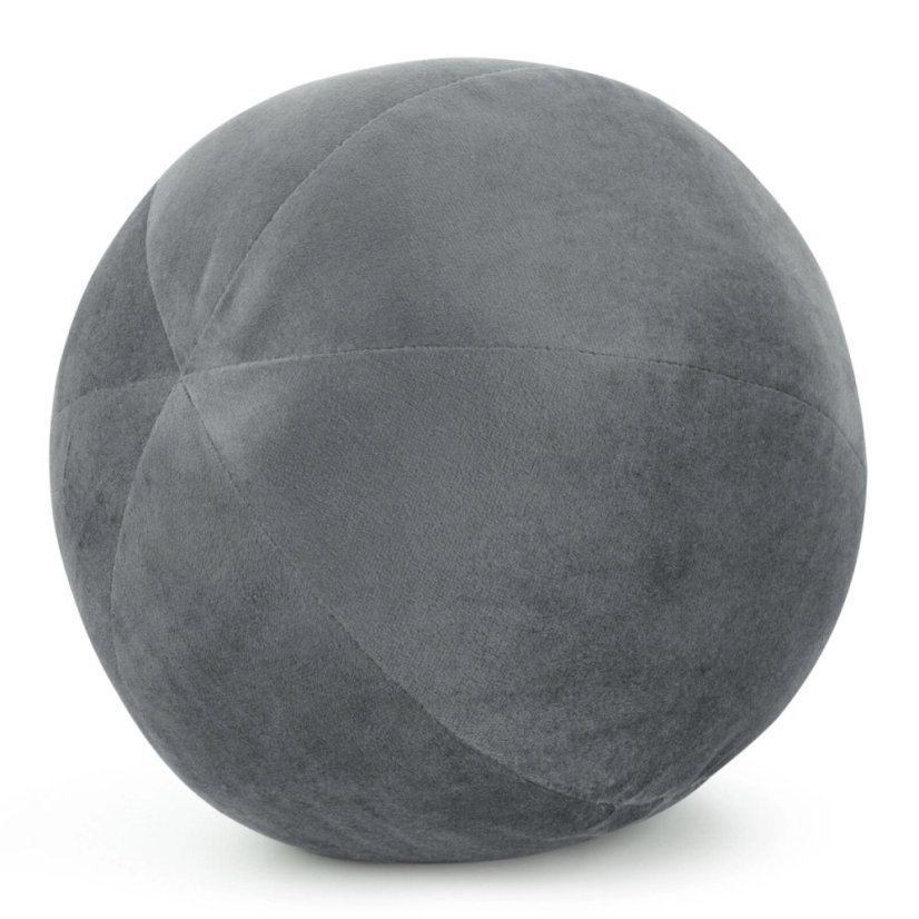 Luxusný mäkký zamatový vankúš v tvare gule