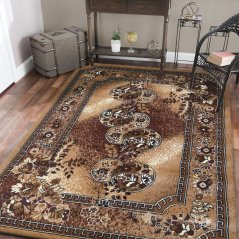 Кафяв ретро килим за хола
