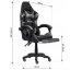 Ergonomischer Gaming-Stuhl CLASSIC mit Fußstütze blau