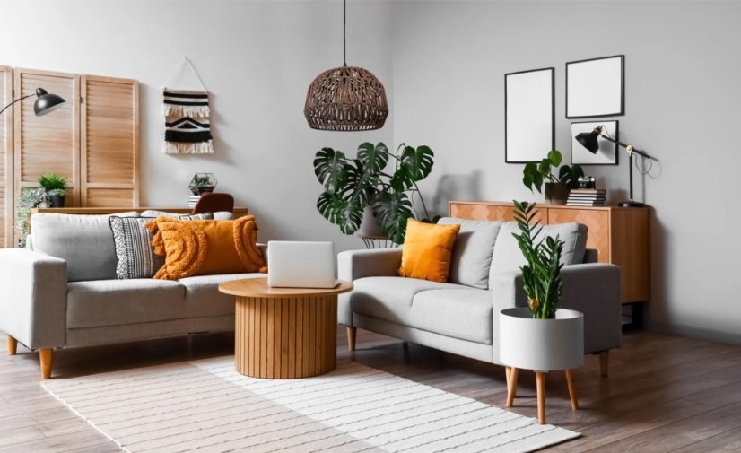 Závesné svietidlo z jutového lana