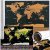 Scratch off Weltkarte mit Flaggen 82 x 59 cm