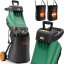 Trituratore da giardino per rami 2400 W + 2 sacchi di raccolta da 50 l