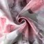 Rövid rózsaszín függöny virágmintával