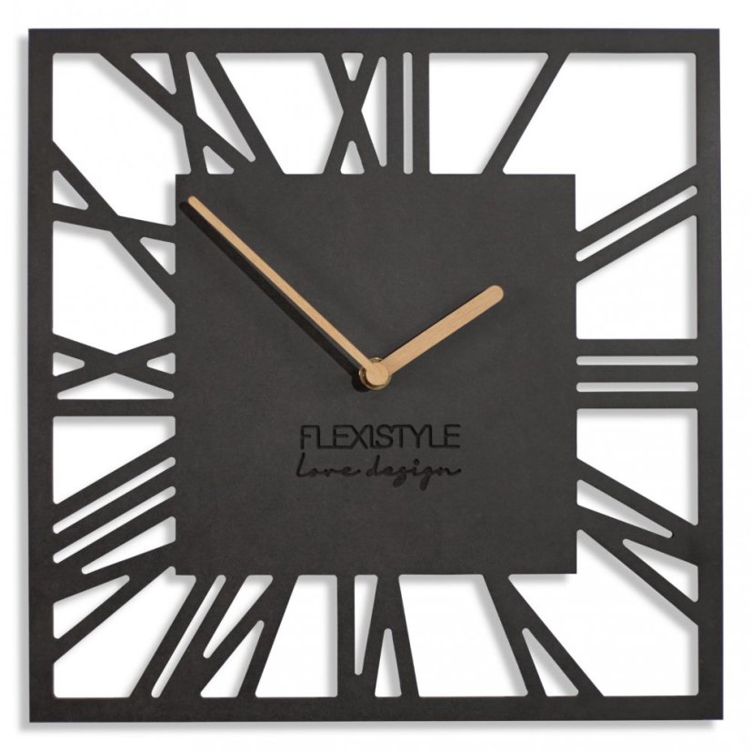 Wanduhr 30cm schwarz (anthrazit)
