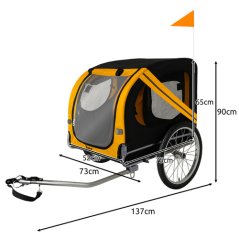 Cyklo vozík za bicykel pre veľkých psov do 40 kg