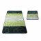 Set di due tappetini da bagno di colore verde