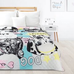 Detský prehoz na posteľ s roztomilými zvieratkami 