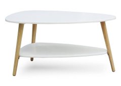 Tavolino minimalista in bianco