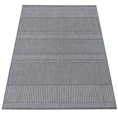 PATIO 12 , šedý venkovní koberec na terasu s decentním vzorem