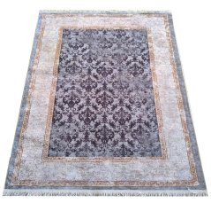 Moderný vintage koberec béžovo-sivý s orientálnym vzorom