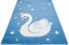 Koberec do dětského pokoje s labutí - Rozměr koberce: Šířka: 160 cm | Délka: 220 cm