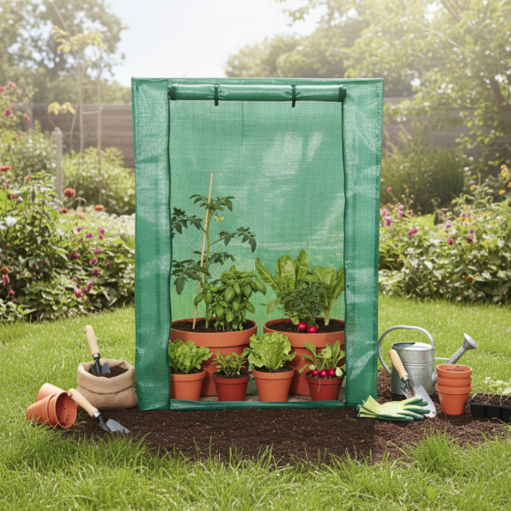 Mini záhradný fóliovník 100 x 50 x 150 cm – fóliovník na sadenice