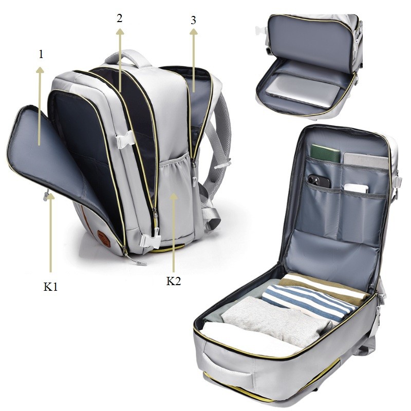 Vízálló hátizsák iskolába, utazáshoz és sportoláshoz