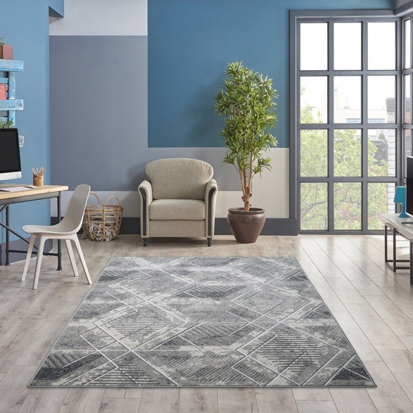 Design szőnyeg geometrikus mintával